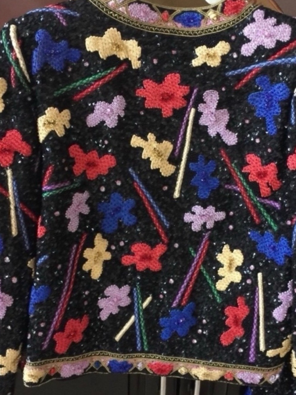 Vintage Richeline Sequined & Beaded Bolaro Jacket - Picture 7 of 7
